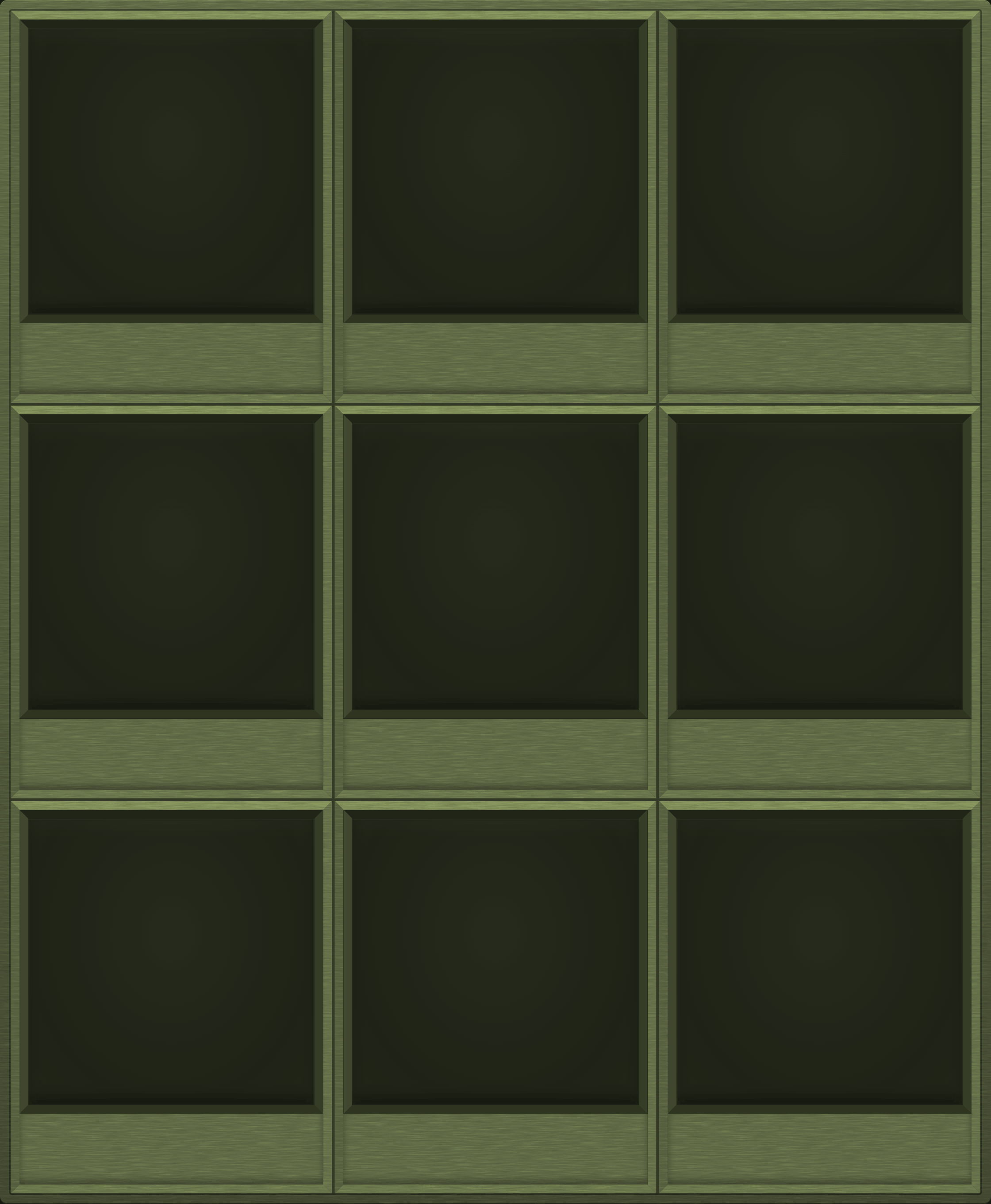 Sun-Faded Olive Display Case (3x3)